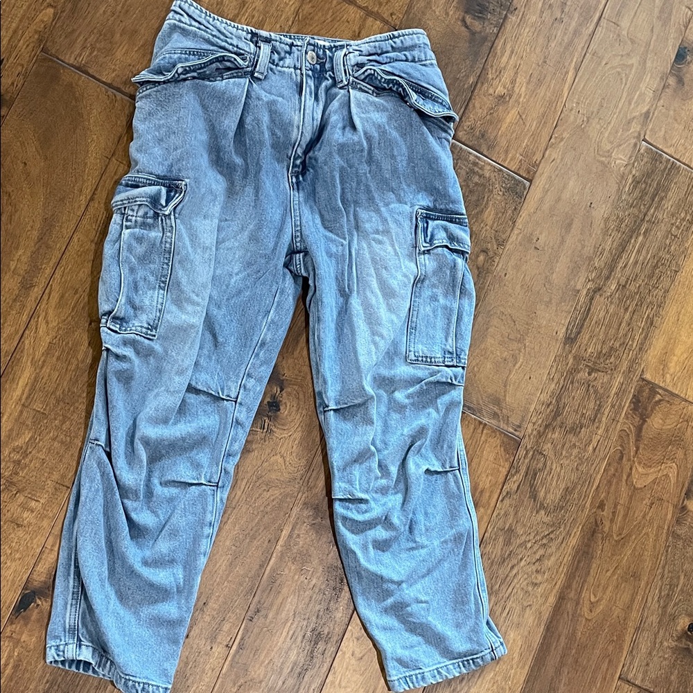 Lucky Brand Light Denim Cargo Pants